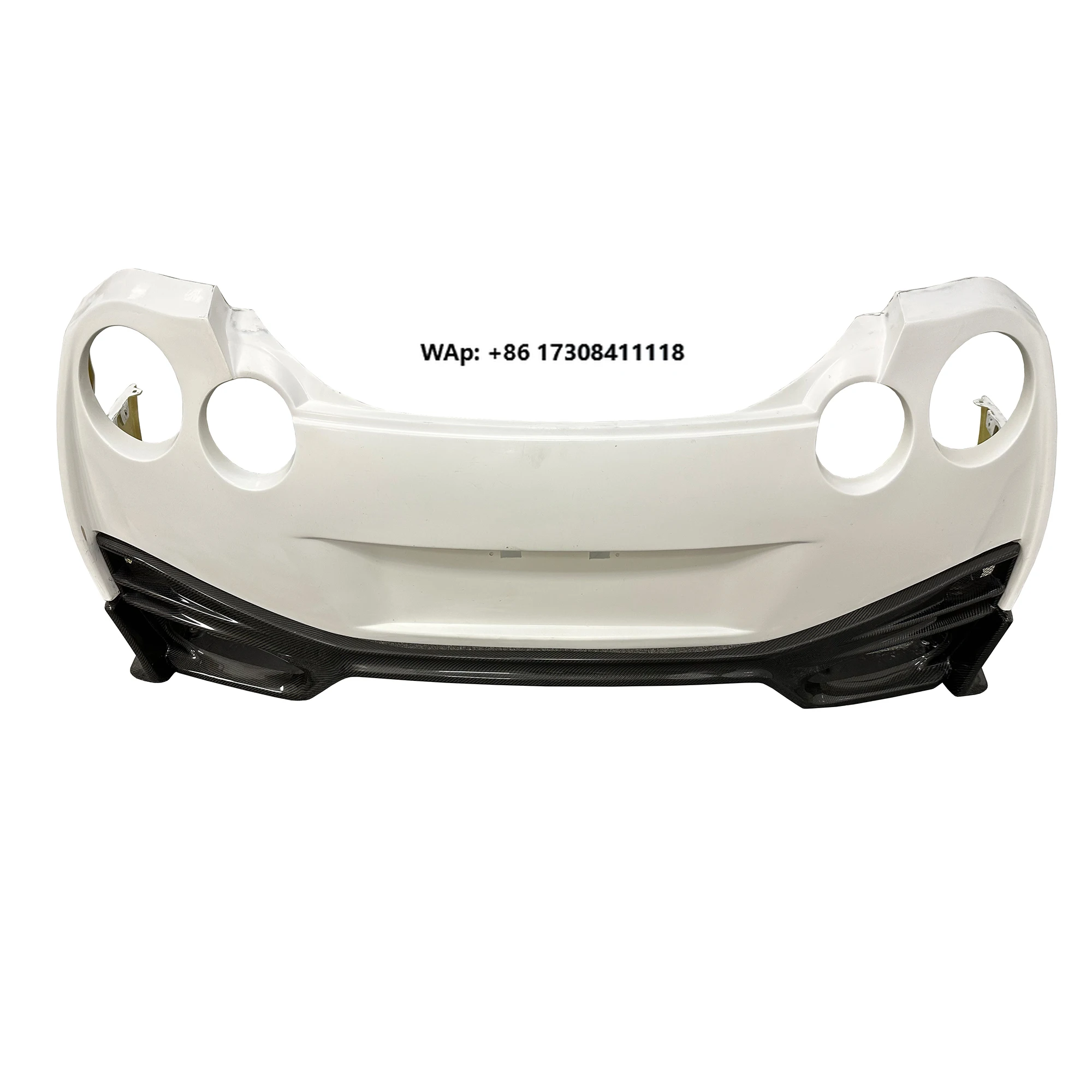Nismo Style Partial Carbon Fiber Rear Bumper With Rear Diffuser for GTR R35 2008-2016 Carbon Rear Lip Car Body Kits Parts
