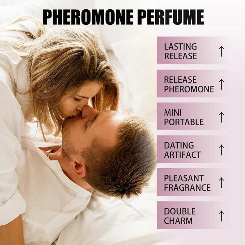 Parfum feromon tahan lama pria, parfum wangi, menarik wanita, minyak esensial parfum menggoda, kencan seksi