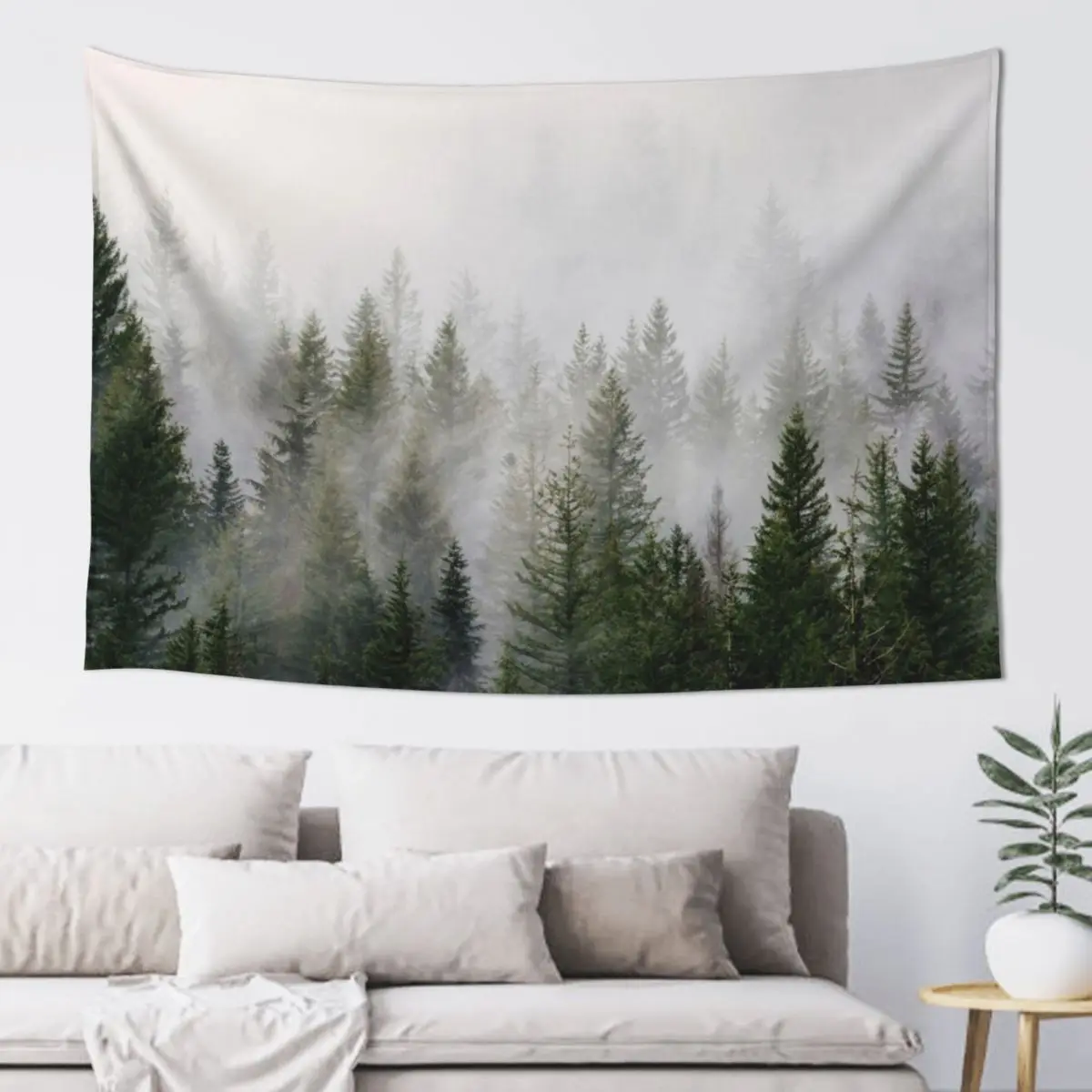 

Misty Forest Tapestry Christmas Decoration Bedroom Decoration Wall Hanging House Decoration Tapestry