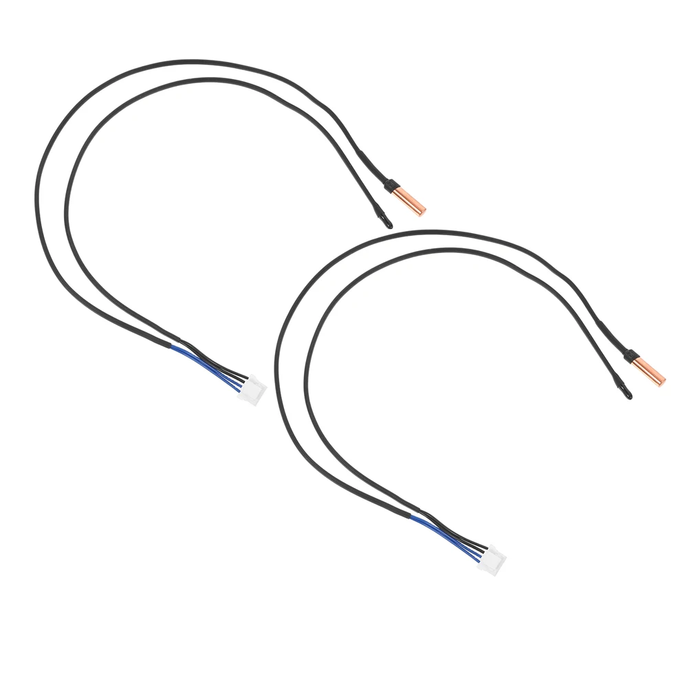 

2pcs Air Conditioner Temperature Sensor 5K Epoxy Coated Thermistor Probe Compatible With Panasonic Hvac Ac Unit Replacement Tube