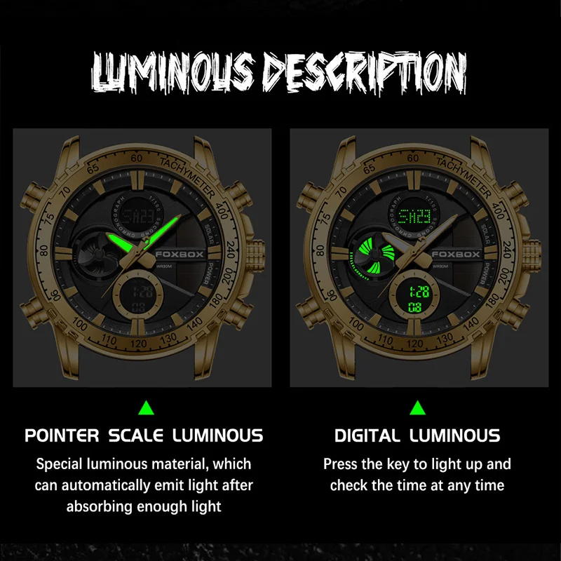 Fashion Military Digital Watches for Men Dual Display Waterproof Wristwatch Mens Shockproof Sport Chronograph Date Quartz Clock