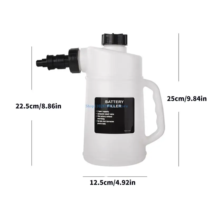 33WB 2L Automotive Bateria Battery Napełnianie dzbanków z automatycznym zatrzymaniem Dyszzy Dozownik wodny dzbanki do wózka