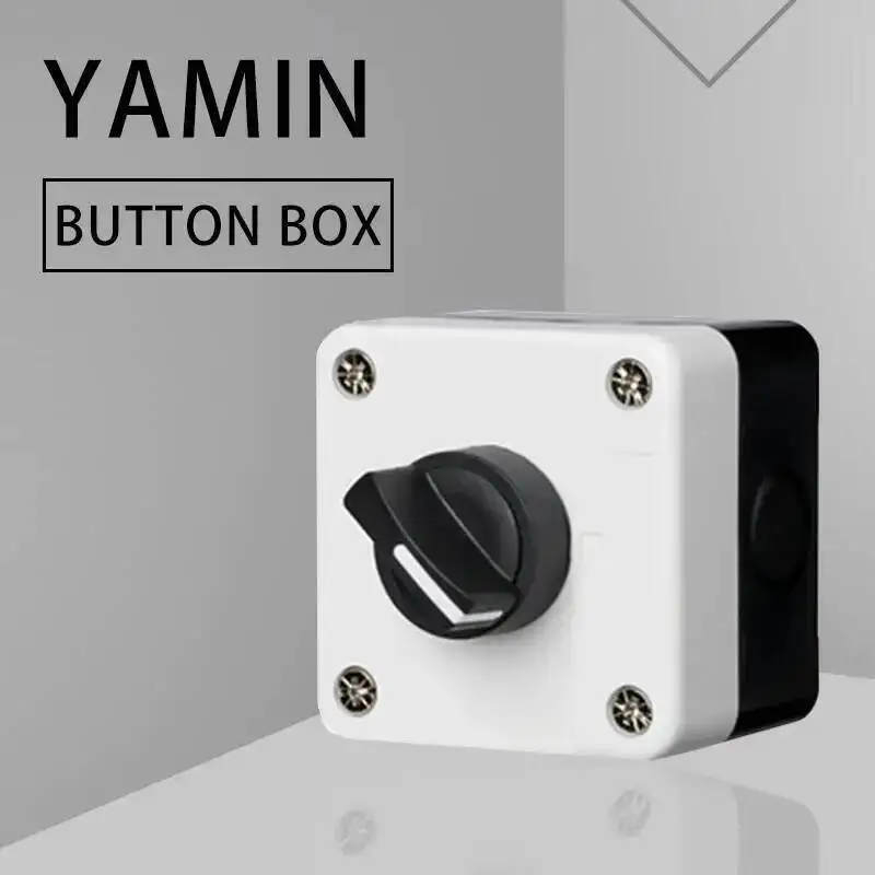 

2P/3P Two/Three Position 10A Rotary Button Box Switch Waterproof Industrial Control Power NO NC