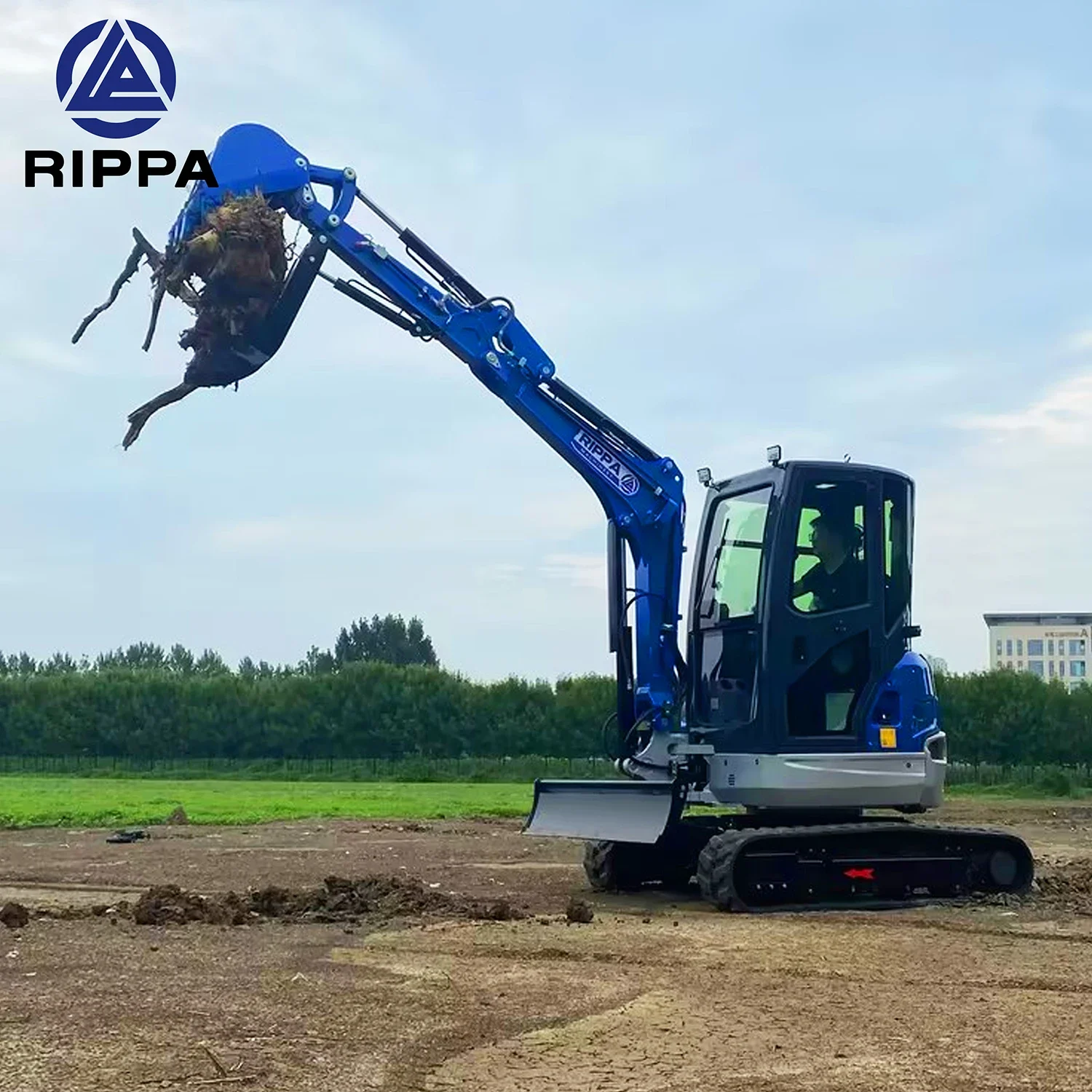 Rippa Minibagger 3,5 Tonnen Raupen-Kleinbagger Epa-Motor Mikrobagger Maschine Bauernhof Gebrauchte Kubota-Bagger zum Verkauf