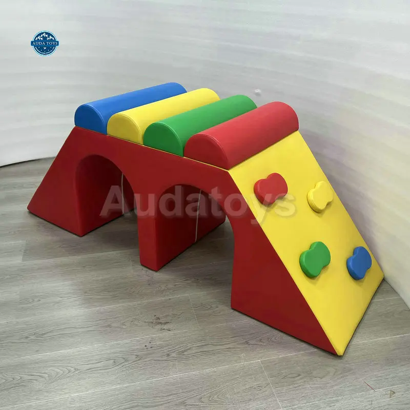 Commercial Kids Play Area Rainbow Indoor Playground Equipment For Children Ages 3-6 School Use 13ft Size