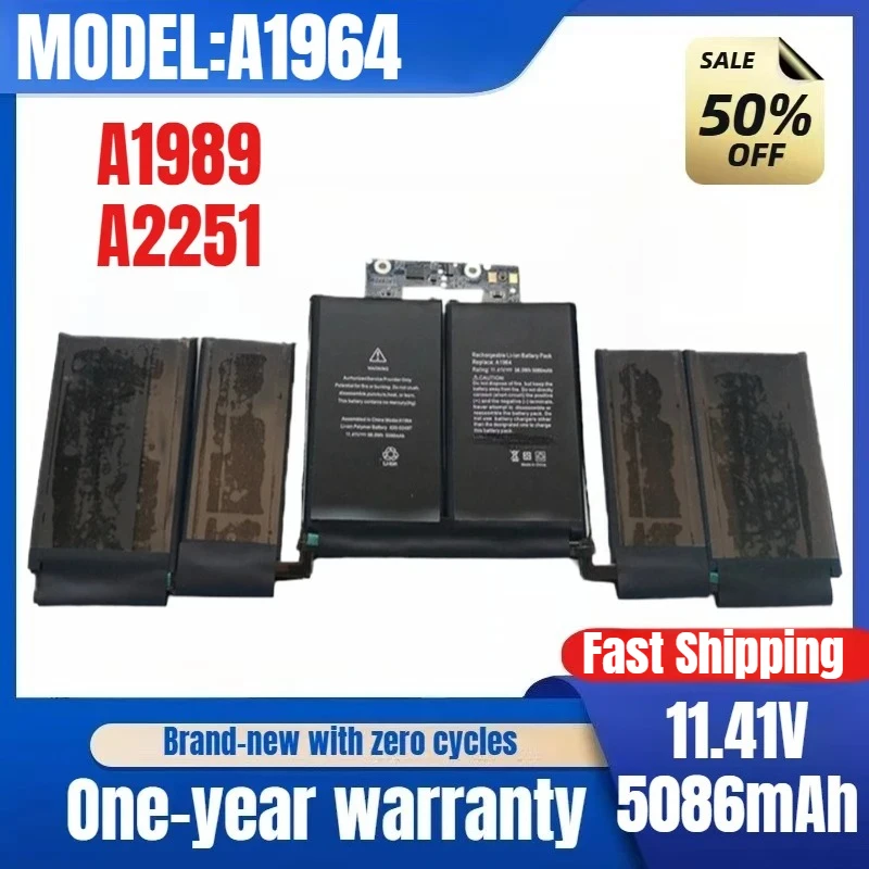 

Аккумулятор для MacBook Pro 13-дюймовый A1989 2018 A1964, сменный аккумулятор для ноутбука, оригинальная низкая цена