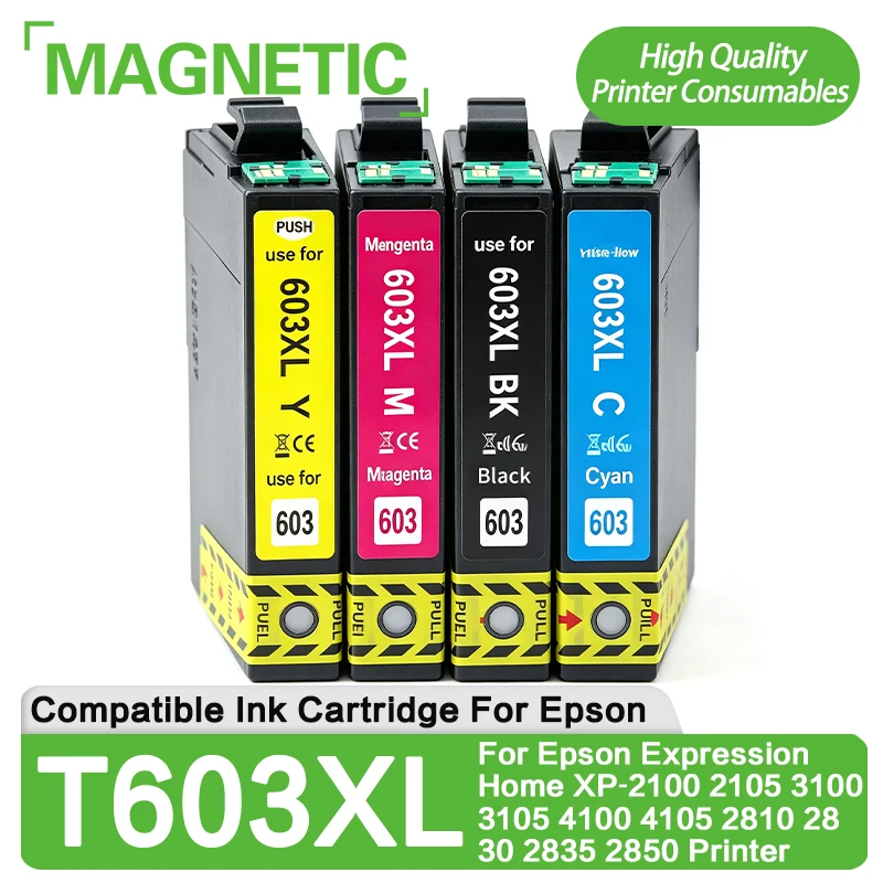 T603 603XL T603XL Compatible Ink Cartridge For Epson Expression Home XP-2100 XP-2105 XP-3100 XP-3105 XP-4100 XP-4105 Printer