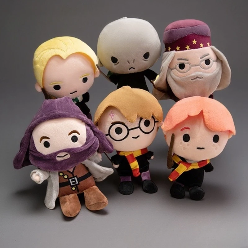 Peluche da Collezione 12cm Harry Potter: Ron, Dumbledore, Hagrid, Malfoy, Lord Voldemort - Ciondolo per Borsa Anime, Regalo
