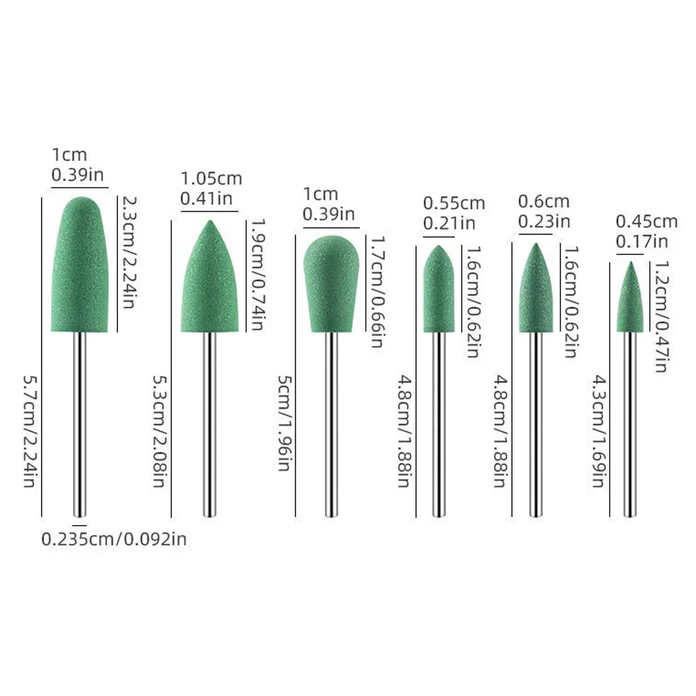 Zestaw 18 frezów do paznokci, silikonowe narzędzie do manicure do usuwania żelu, czyszczenia skórek, trwałe i praktyczne frezy do skórek.