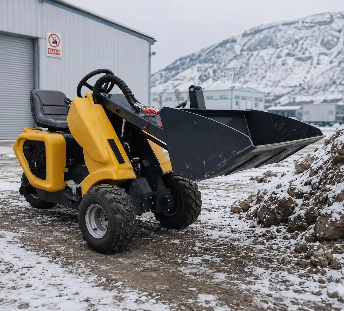 

CE Certified Compact 3 Wheel Loader Euro 5 Hydraulic Skid Steer Equipment for Heavy Duty Jobs