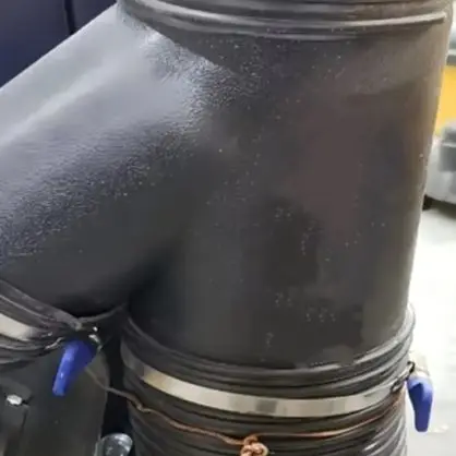 For Dust Collection System Y-Type Dust Connector Workshop Duct Splitter Easy Installation Dust Connector Y Split Design