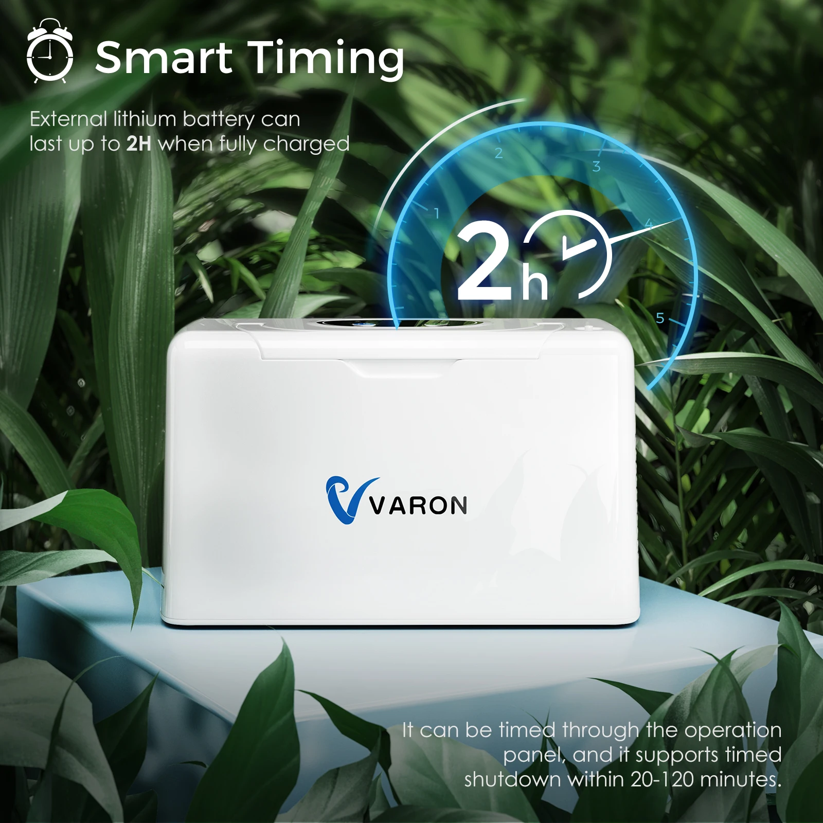 VARON-Portable Travel & Car Use, Easy Carry 0xy-gen-erator ~ Bar, Peso leve, Contin-Continuous, 110-240V, AC, DC, Todos os acessórios