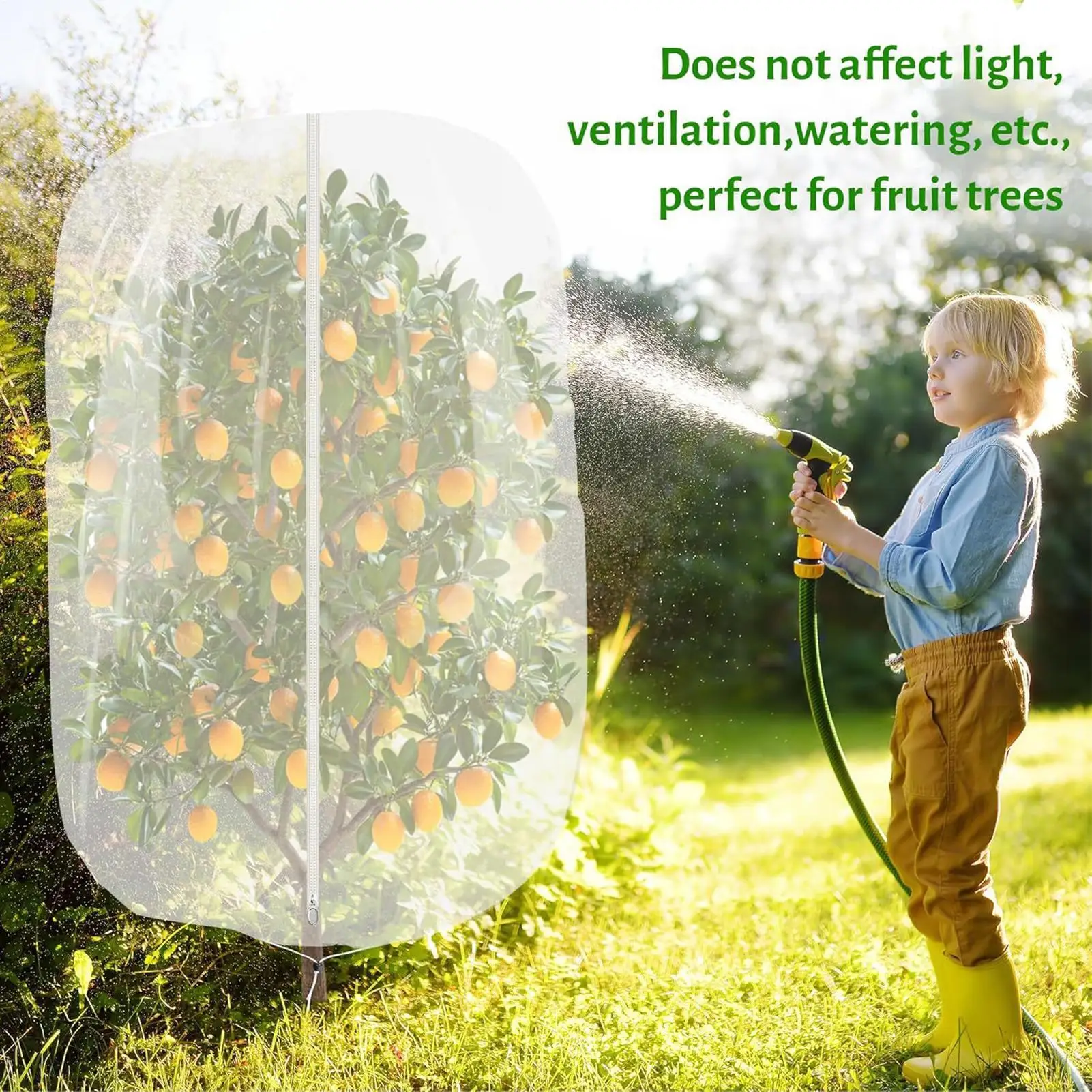 Plant Covers From Animals Drawstring Reusable Gardening Planter Supplies With Zipper Garden Protection From Animals For Outdoor