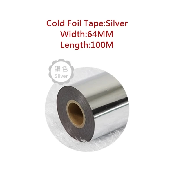 64MM Width 100M Length Original Cold Foil Stamp Paper for LY 500A&B Series Series Non-plate Plateless Foil Stamping Machine