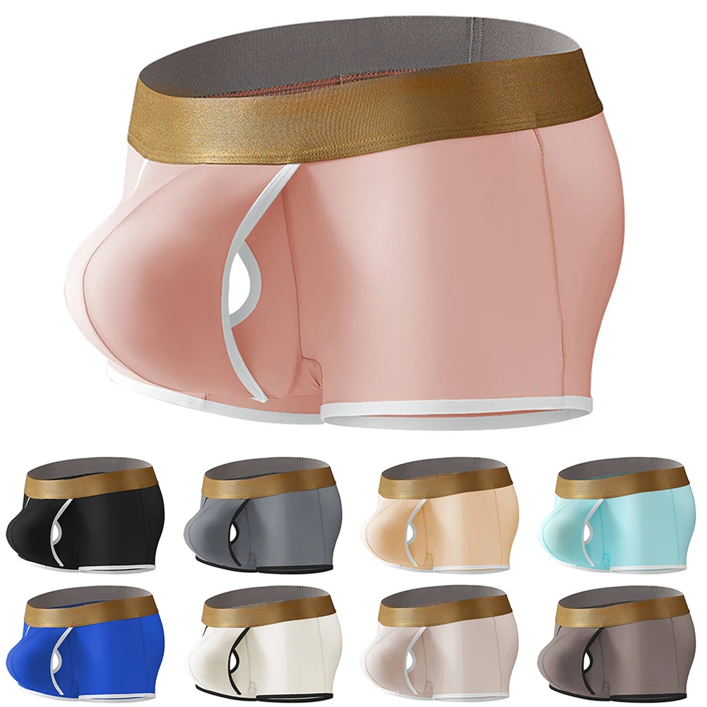 الخريف الربيع الرجال تنفس ملخصات ملابس داخلية للرجال بلون تنفس مرونة عالية تمتد الحرير الجليد