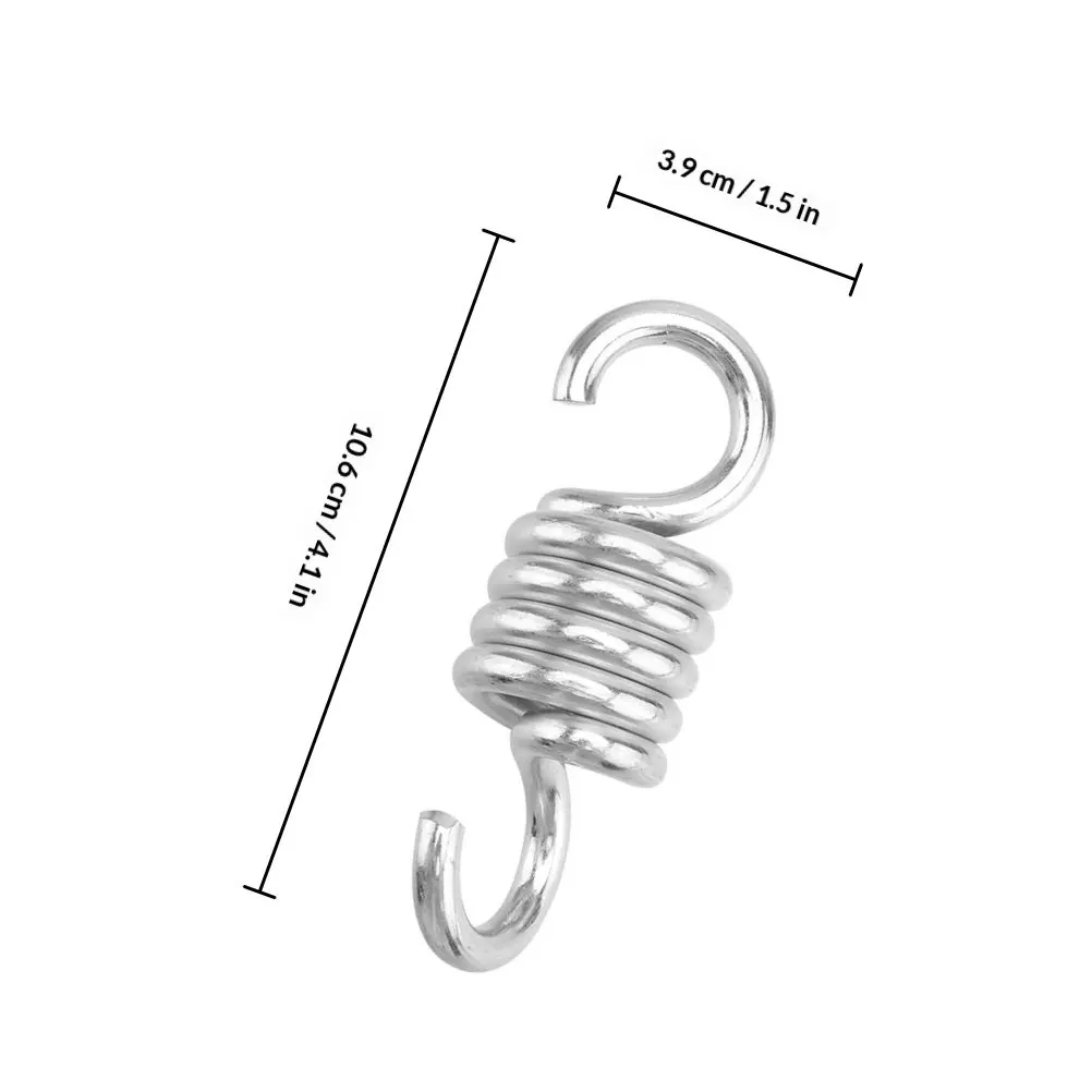 4Pcs Steel Hanging Chair Spring Heavy Duty Hammock Swing Chair Porch Outdoor Use Punching Bag Low Noise Vibration