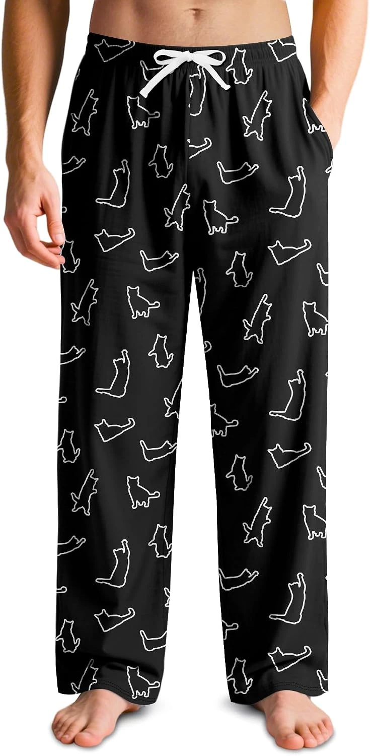 2026 New Halloween Hot Products Pumpkin Head Bat Printed Pants European and American Loose Pocket Home Pants Holiday Party