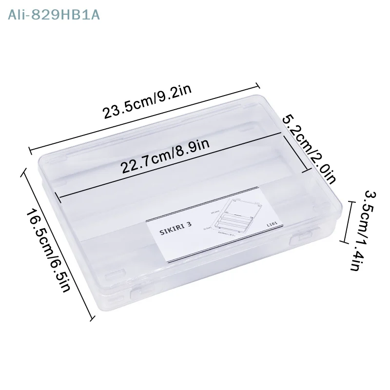 Caja de almacenamiento adhesiva para esmalte de uñas, caja de almacenamiento de joyería dividida, caja de almacenamiento de escritorio transparente de gran capacidad para salón de uñas