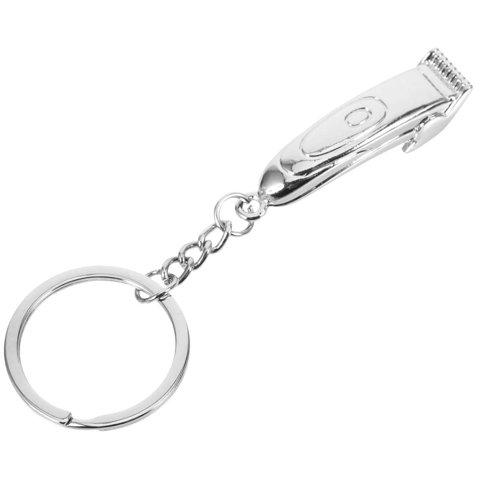 Simulated Hair Clipper Keychain – Classic Metal Key Ring for Car Keys, Bag, Backpack, Unique Creative Pendant