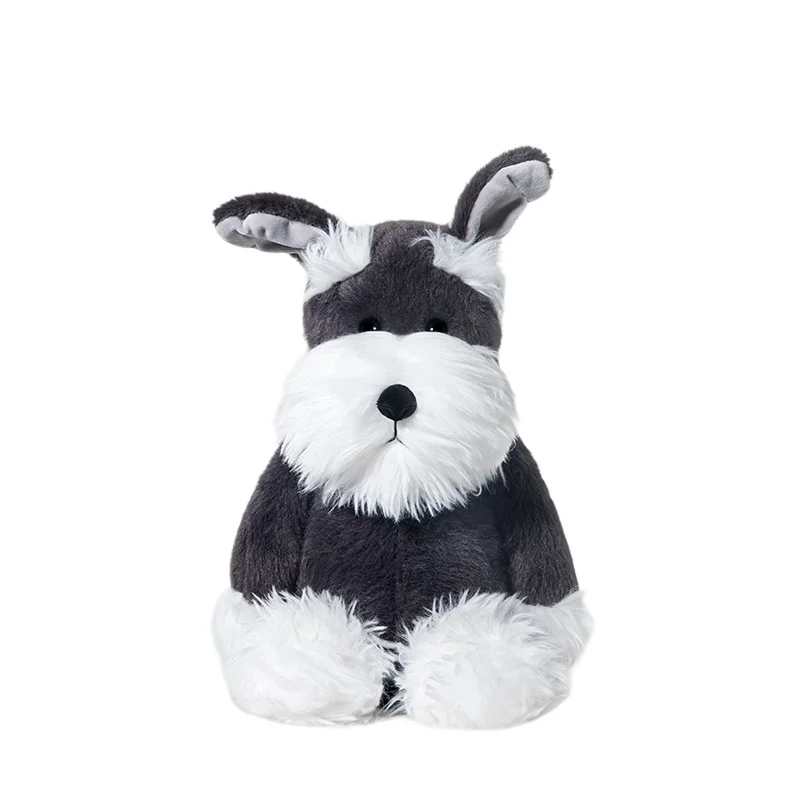 40cm Schnauzer Dog Plush Toy Soft and Skin-friendly Cute Dog Plush Doll Soothing Companion Gift