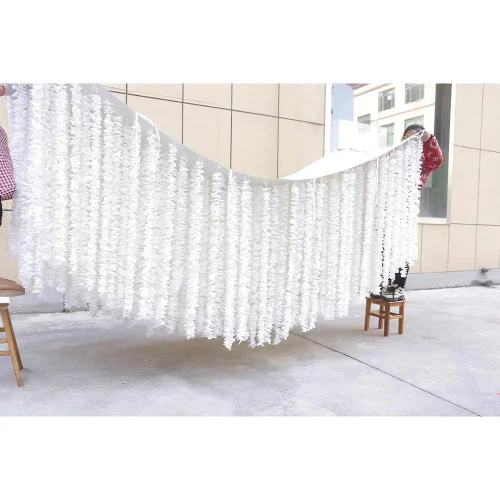 FSDKX Wholesale Promise for Christmas Wedding Decoration Artificial Red Rose and Lotus Silk Table Runners Flower Runner - view 3