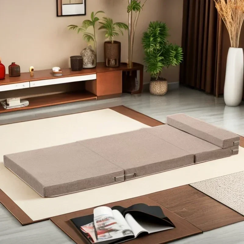 Portable Single Memory Foam Folding Mattresses Soft Lazy Tatami Yoga Mat for Sleeping on The Floor Office Workers Lunch Break