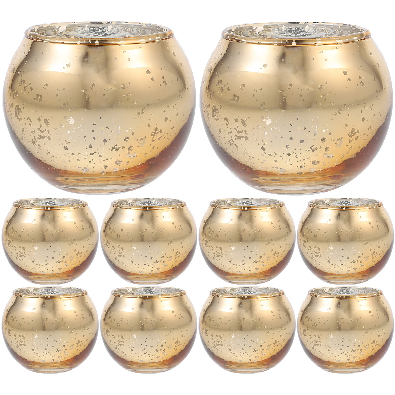 12 قطعة حامل شمع زجاجي حامل صغير مستدير لقطعة مركزية للطاولة ديكور المنزل قطع مركزية للطاولة #4