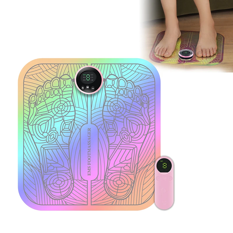 

EMS Electric Foot Massager Muscular Electric Health Care Relaxation Massage Foot Pad Relieve Pain Household Portable Comfort