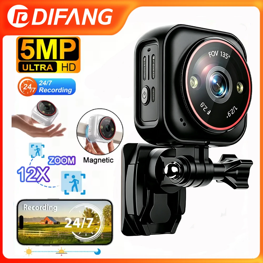

AOV 4G SIM Mini 12X Zoom Camera Wireless Outdoor Surveillance 15000mAh Battery Camera 7/24 Hour Vlog Record waterproof IP CCTV