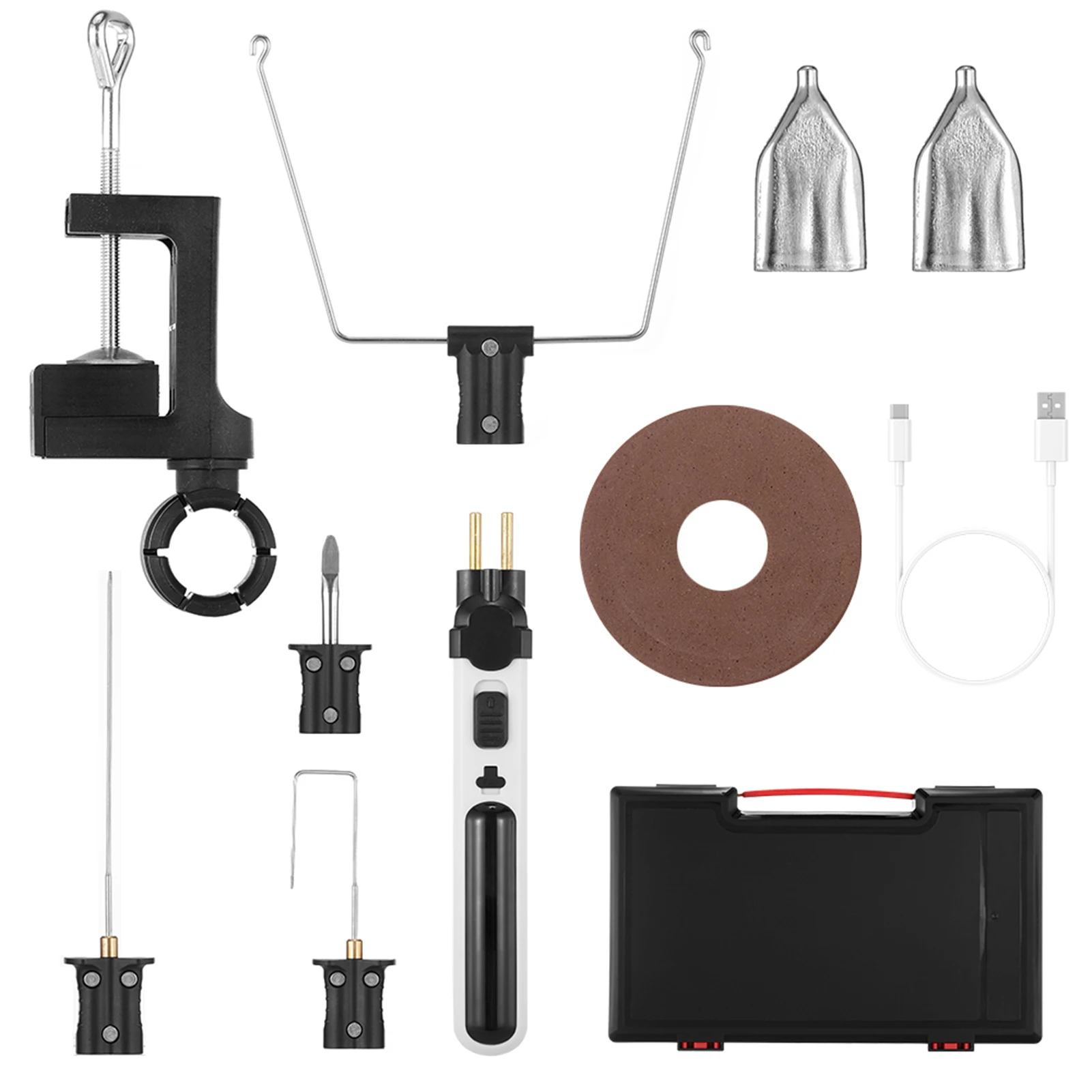 Bolígrafo cortador de espuma de alambre caliente inalámbrico, Kit de herramientas de corte de espuma de poliestireno multifuncional, pluma de grabado multifuncional para soldadura electrónica