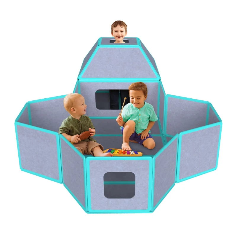 Magnetic Panel Game Room Set Large Building Fortress Building Kit Educational Toy Sample Order Link Color cannot be specified