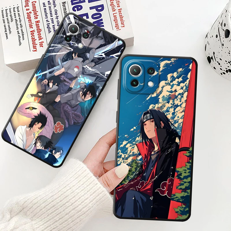 حافظة لهاتف Xiaomi Mi 11 12 13 Lite 12X 13 14 15 Pro 10T 11T 12T Pro Cool Sasuke Shuimen