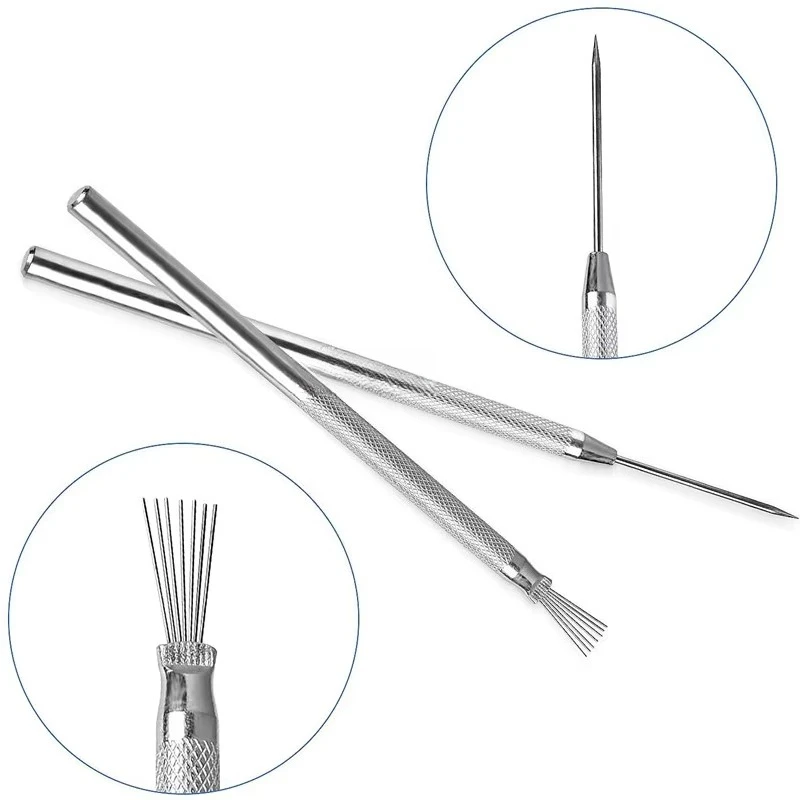 Seven Needle Steel Needle Metal Brush Ultra-light Polymer Clay Texture Brush Pottery Clay Art Sculpture Auxiliary Modeling Tools