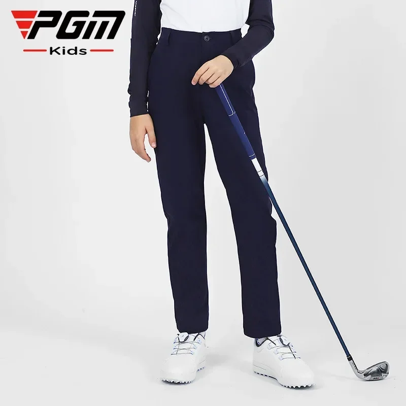 PGM Golf Boys Pants Summer Youth Elastic Belt Trousers Golf Wear for Kids Breathable Kids Clothing Golf T-shirts