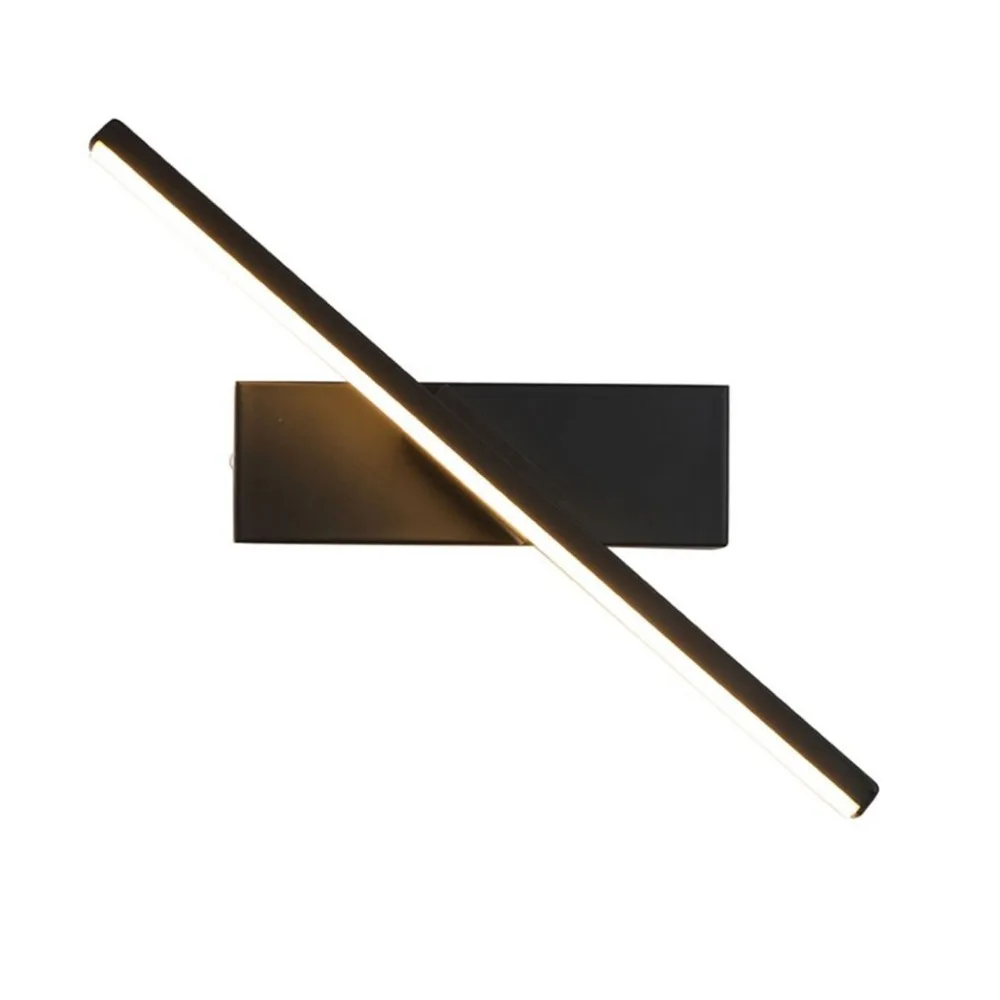 Convenient 6W Wall Lamp AC 85-265V Aluminum Wall Mounted Lamp Soft Light 330° Rotation LED Strip Wall Sconce Reading
