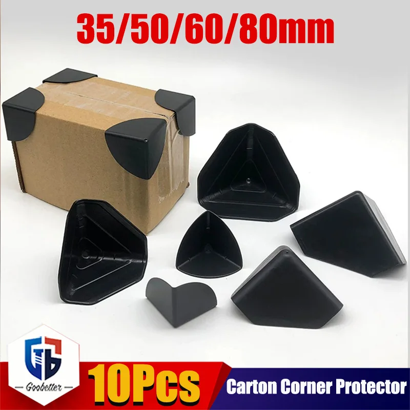 10pcs 35/50/60/80mm Plastic Carton Corner Protector for Anti-collision Table Corner Protection, Furniture Transport Protection