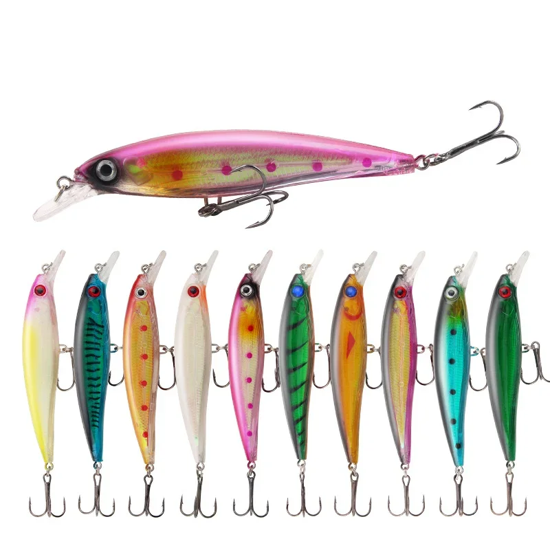 Minnow Fishing Accessories Lure Isca Artificial Weight 13.2g 112mm Floating Bait Topwater Pesca Wobblers tackle Pike Fish Leurre