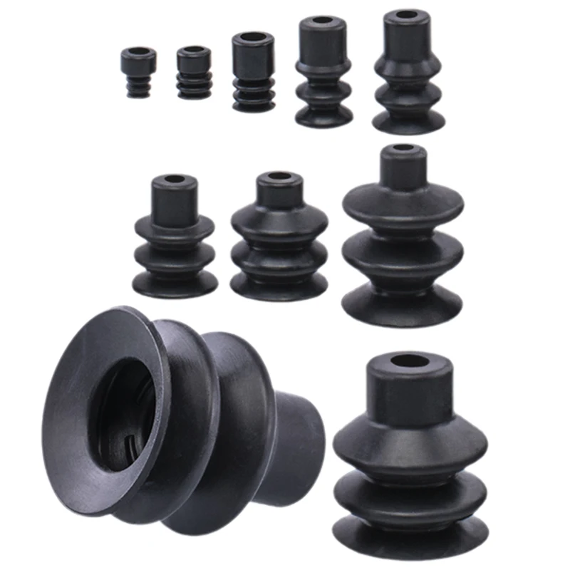 5pcs PCG Series Vacuum Suction Cup 3-Folds Bellows Suction Pad PCG-10/15/20/30/40/60/90 Wholesale Industrial Components 0 sold