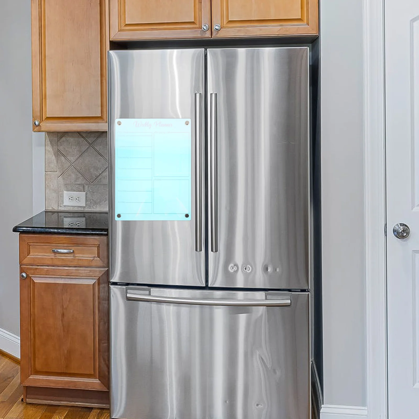 

Creative Magnetic Dry Erase Board Versatile Orientation Changeable from Landscape to Vertical for Notes Messages