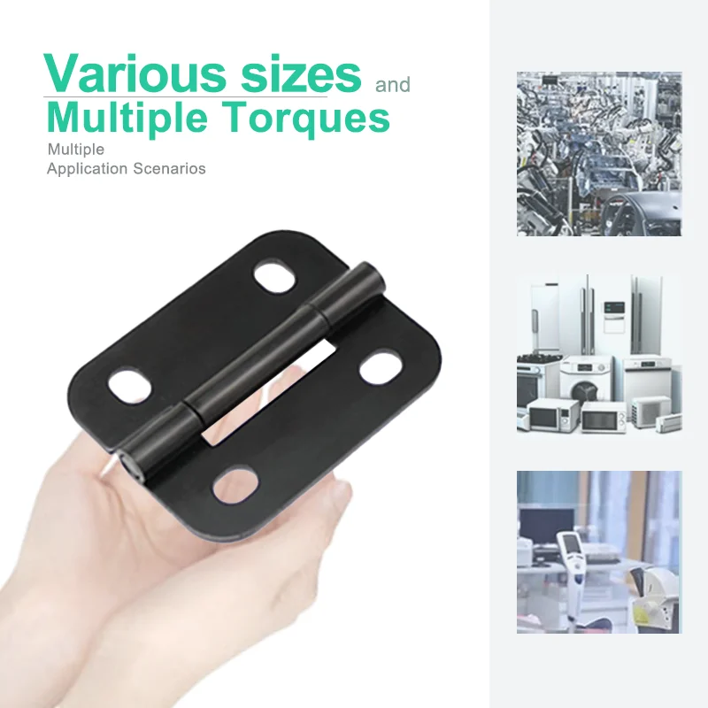 5pcs Industrial Machinery Equipment Iron Black Folding Hinge Oven Cabinet Distribution Box Electrical Cabinet Door