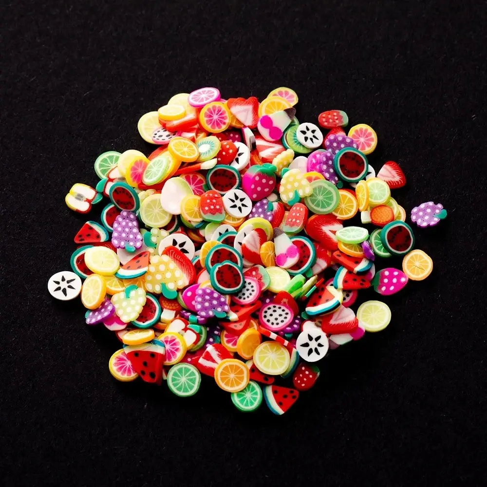 1000 Stück Polymer-Ton-Harz-Fruchtscheibe für Epoxid-Silikonform, DIY-Handwerk, Schmuck, Handy-Dekoration, Zubehör, Herstellung von Zubehör