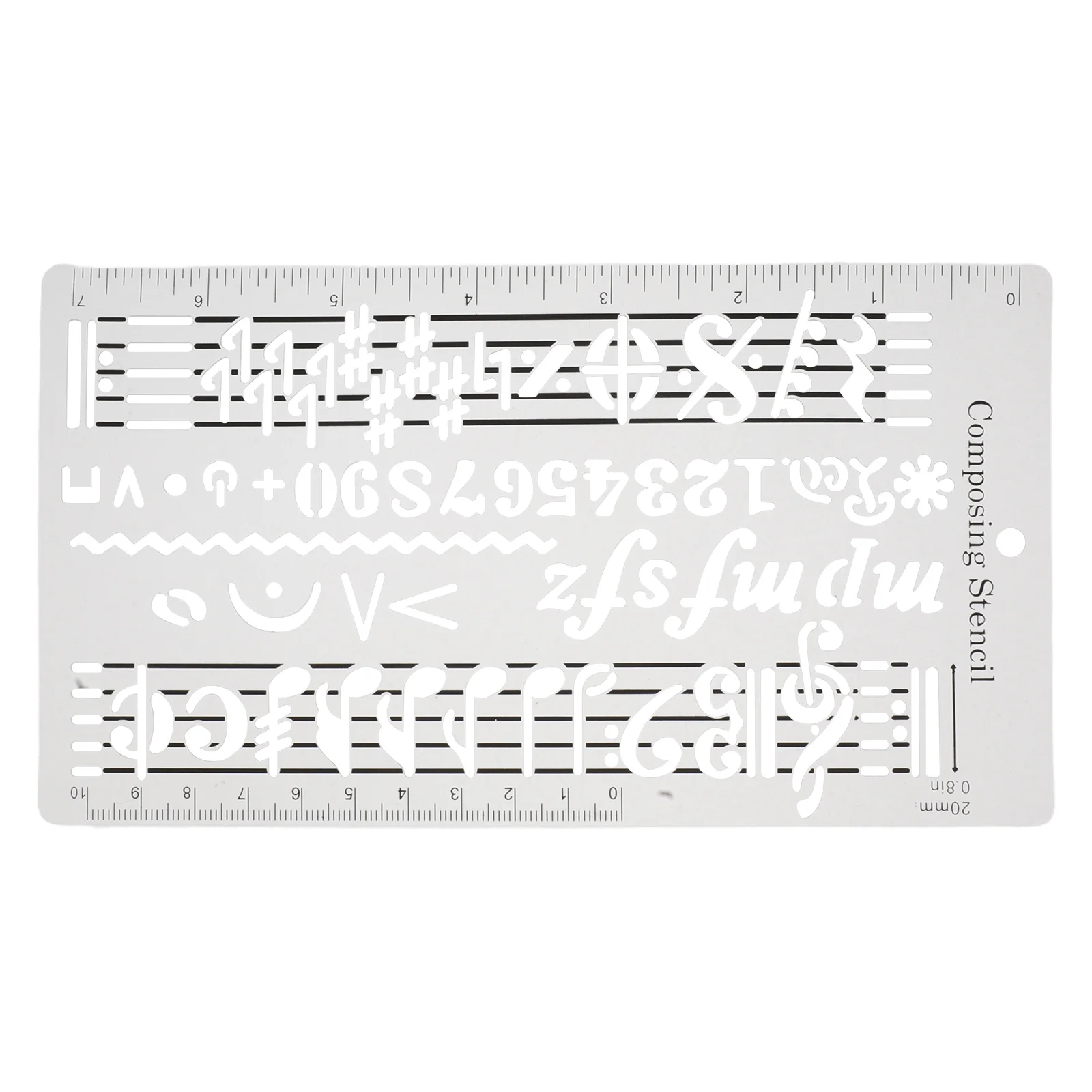 

Five-line Drawing Ruler Music Drafting Composer's Template Composition Accessories Manuscript Stencil