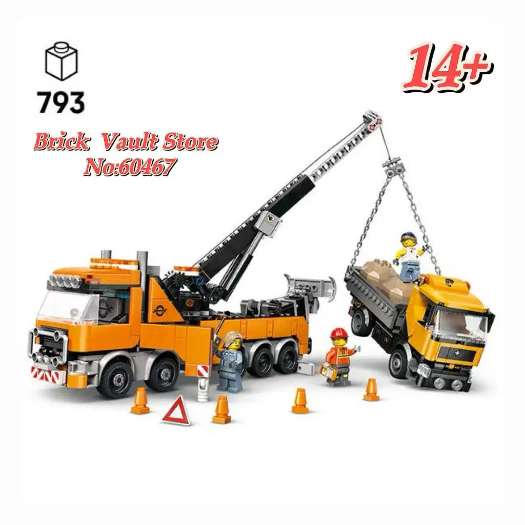 

City Series 60467 Heavy Tower Crane Truck New in stock, gifts for birthdays, Christmas, and Halloween