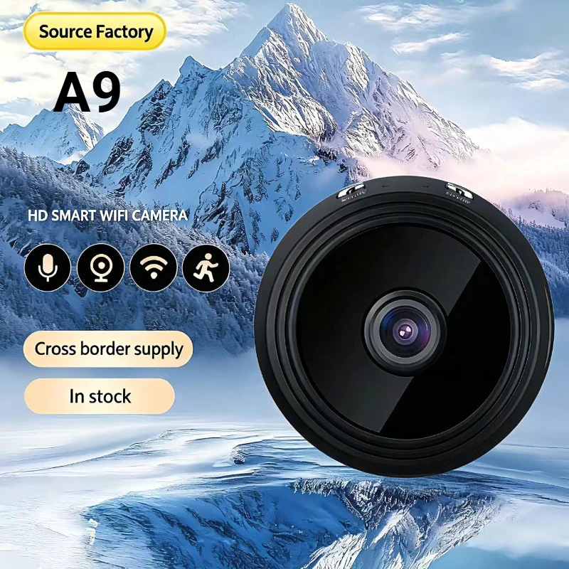 

2024 A9 Smallest Wireless WiFi Camera 4K Mini Portable Magnetic Security Micro Secret Cam With APP remote switch Smart Home