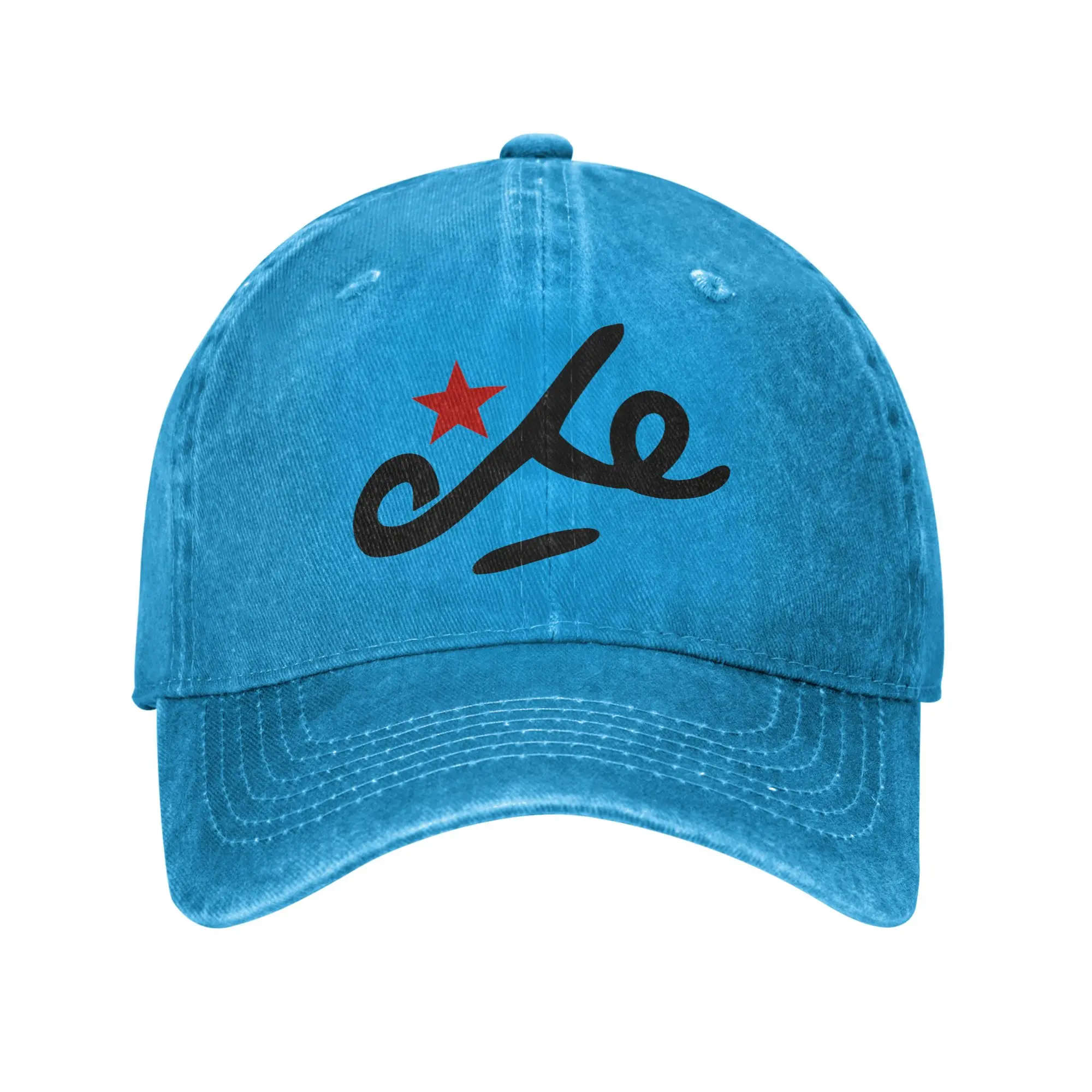 Unisex Che Guevara Signature  Print Hats Vintage Distressed Denim Washed  Baseball Cap Adjustable