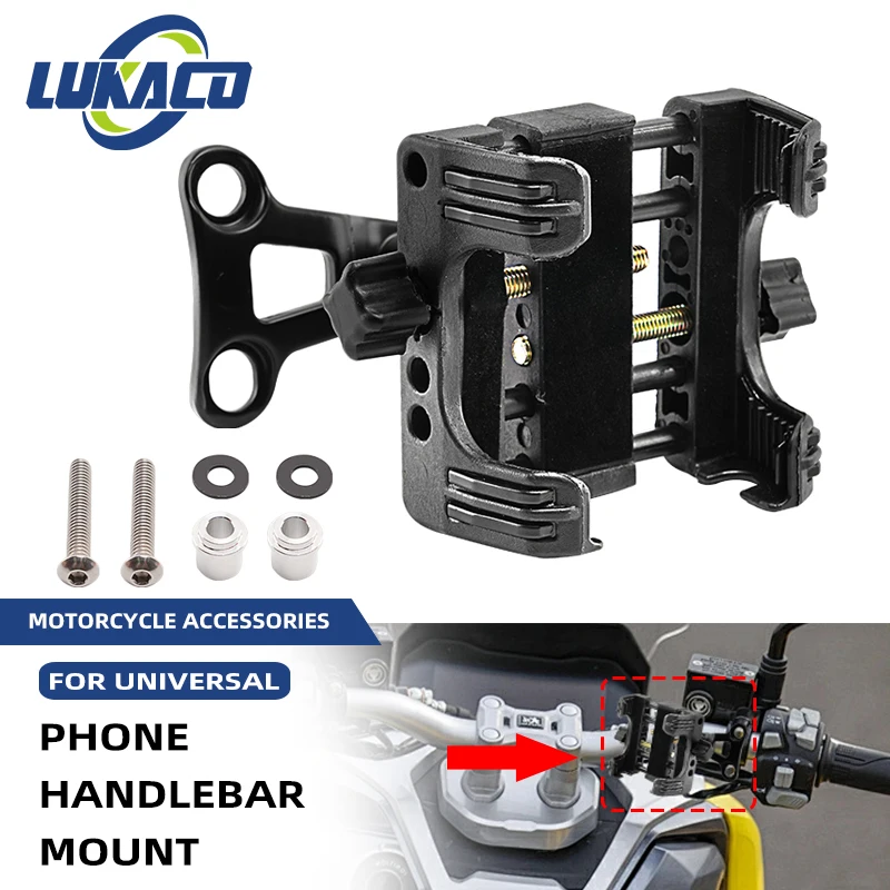 

Motorcycle Mobile Holder Handlebar Stand GPS Device CellPhone Carrier Mount Bracket For Harley Sportster XL Dyna Softail Touring