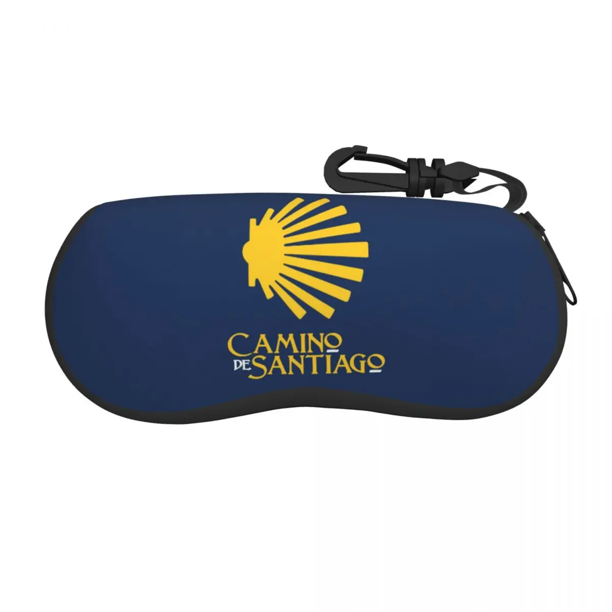 Custom Camino De Santiago De Compostela Shell Saint Shell Glasses Case Unisex Travel Eyeglasses Case Sunglasses Protector Box