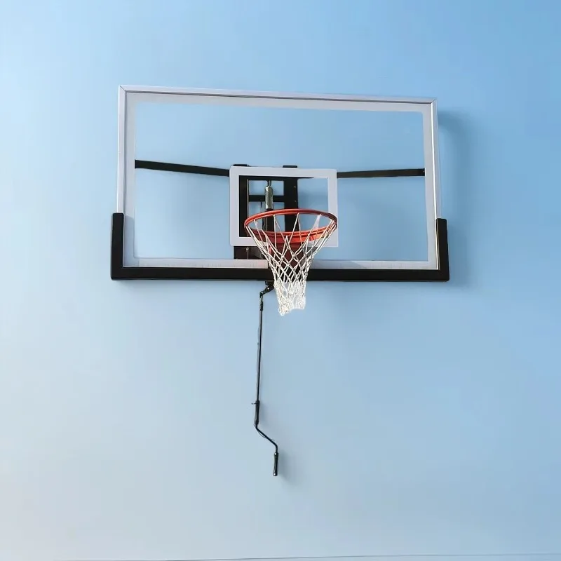 Hot Dip Galvanized Adjustable Anti rust Wall Mounted Basketball Backboard Hoop for Outdoor Basketball Court