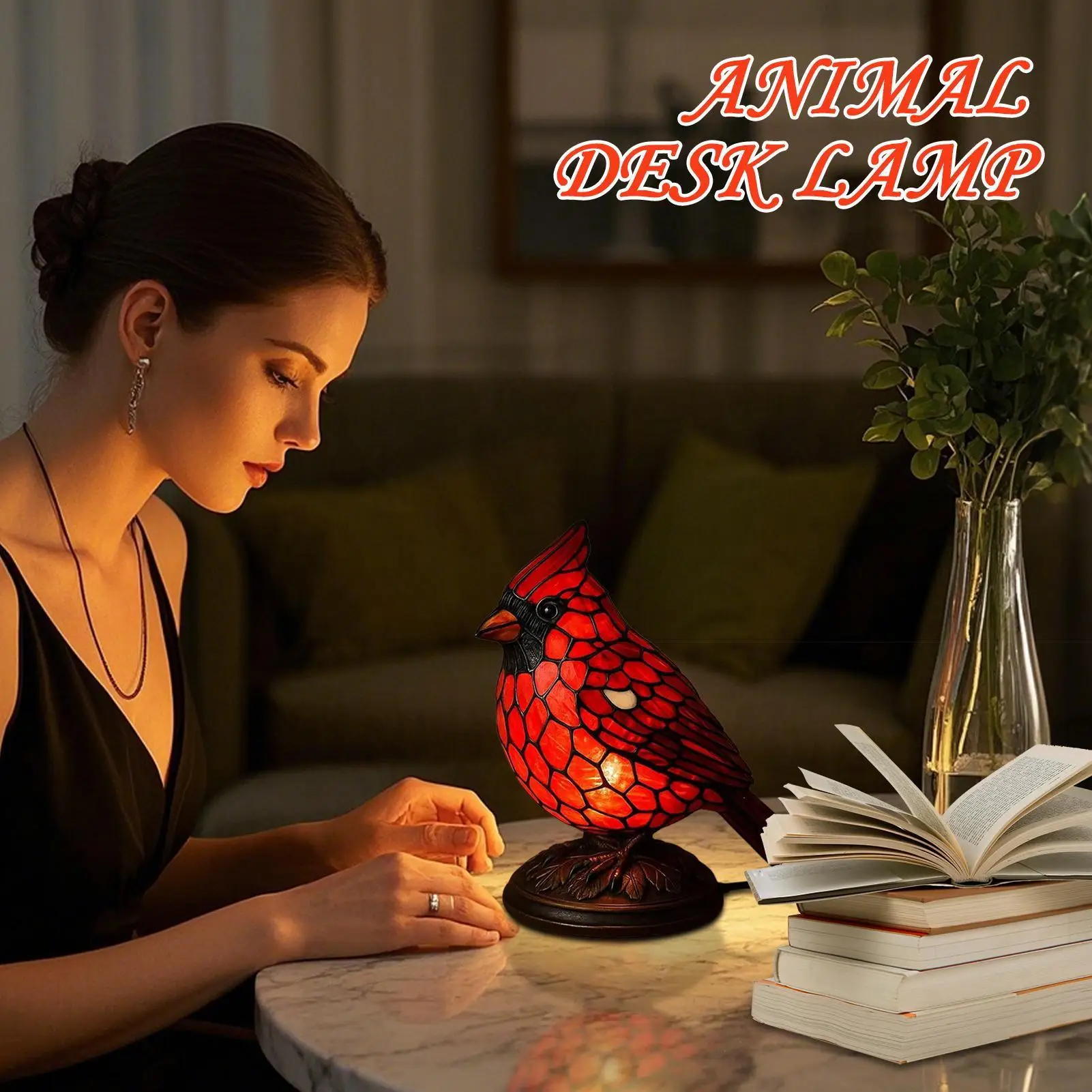 Bird Lamps Resin Bird Lamps For Bedrooms Artistic Animal Theme Decoration For Tabletop Desktop Bedroom Restaurant Dormitory