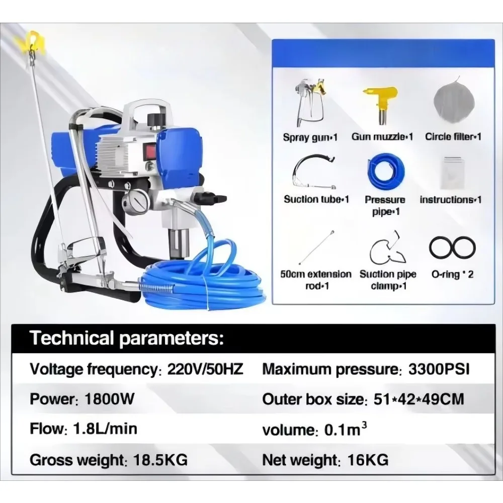 Special Latex Paint Sprayer Small High Pressure Airless Automatic Exterior Wall Painting Multifunctional All in One Machine